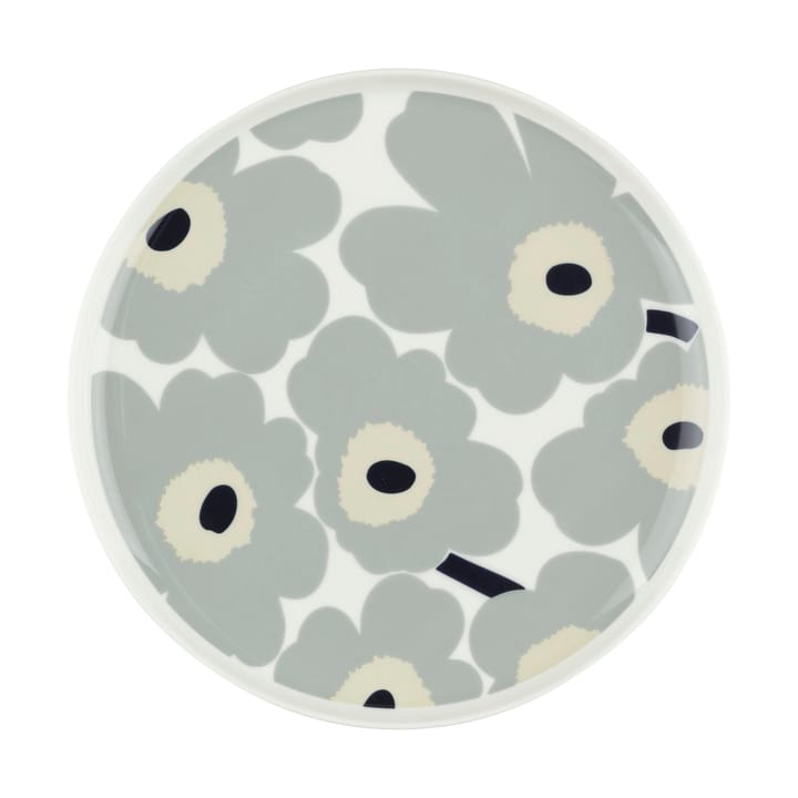 Unikko lautanen Ø 25 cm - White-light grey-sand-dark blue - Marimekko