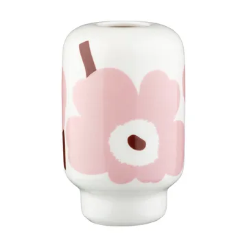 Unikko maljakko 14 cm - White-light pink-chestnut - Marimekko