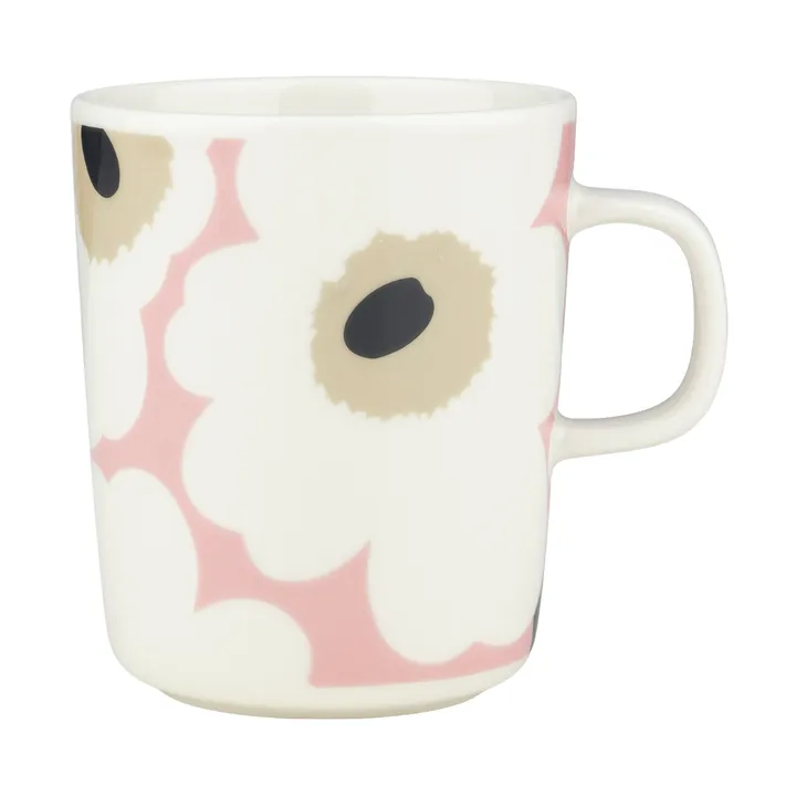 Unikko muki 25 cl - Off white-pink-sand-charcoal - Marimekko
