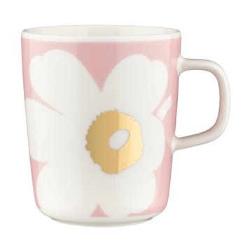 Unikko muki 2,5 dl 2-pakkaus - White-Light pink-gold - Marimekko