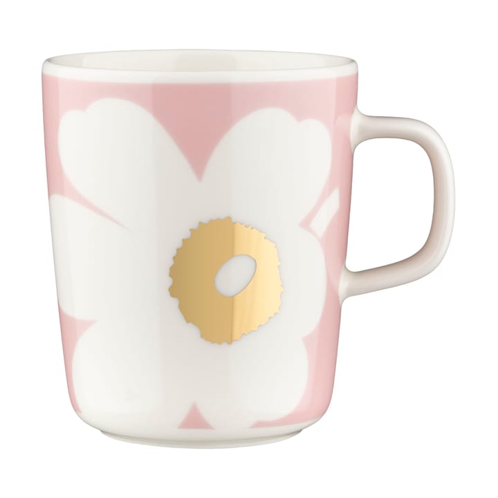 Unikko muki 2,5 dl 2-pakkaus, White-Light pink-gold Marimekko