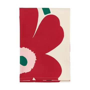 Unikko pöytäliina - Off white-cranberry-ruusu, 135x250 cm - Marimekko