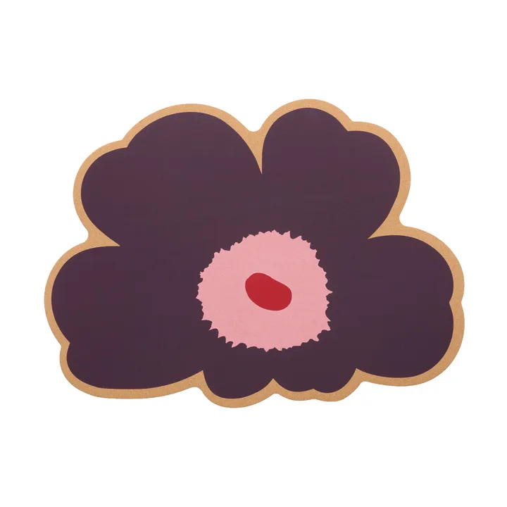 Unikko pöytätabletti - Cork-luumu-pinkki-karpalo - Marimekko