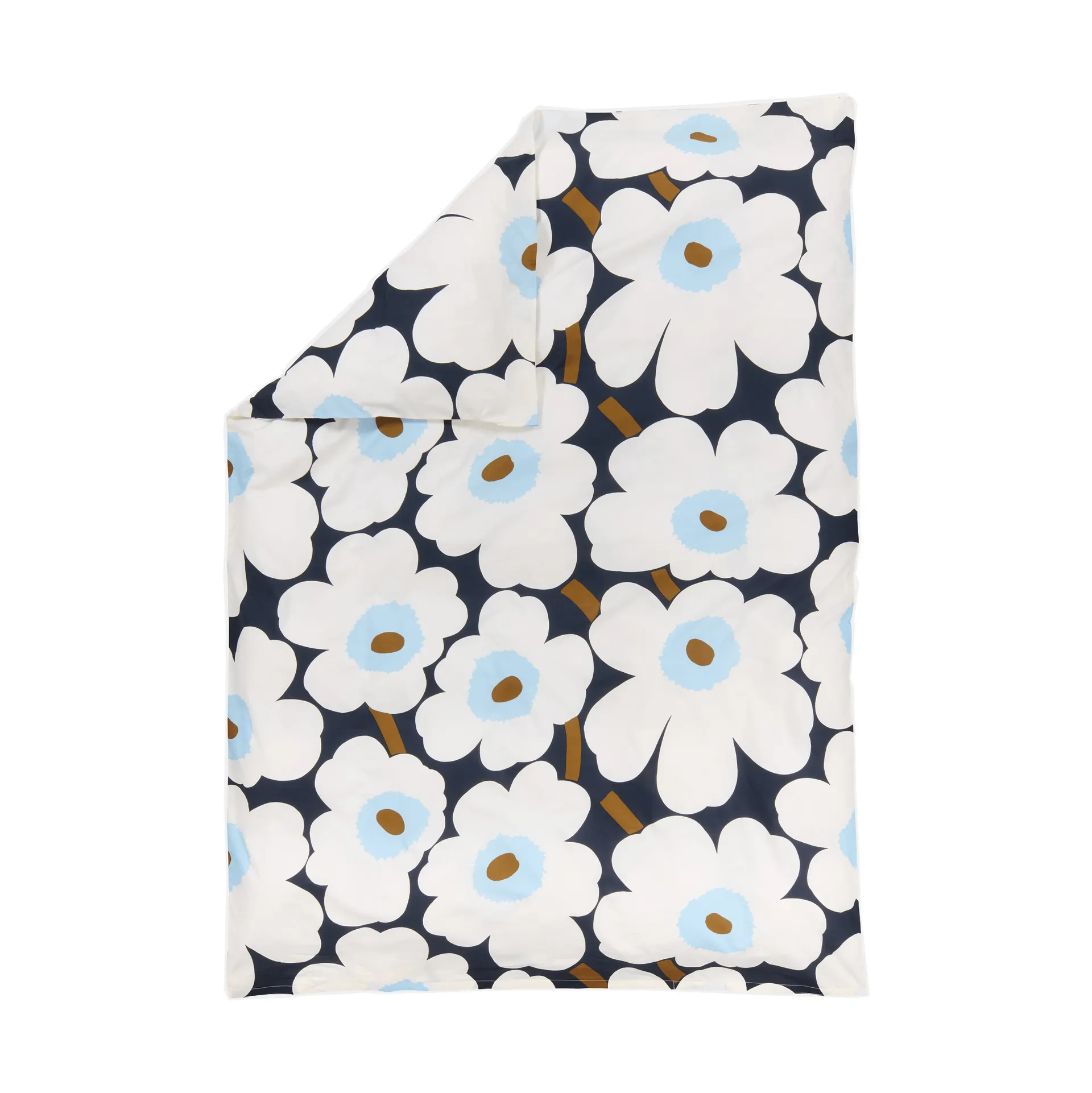 Unikko pussilakana 150x210 cm, Blueberry-off white-cold blue Marimekko