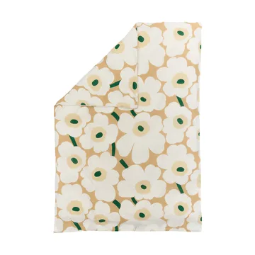 Unikko pussilakana 150x210 cm - Sand-off white-hay-emerald - Marimekko