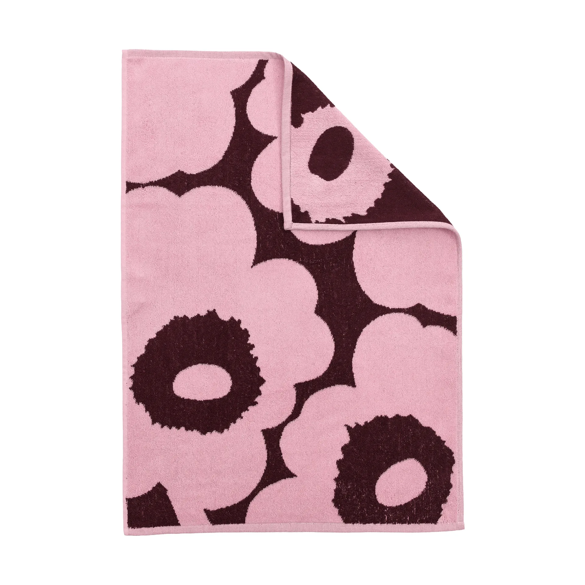 Marimekko Unikko pyyhe 50 x 70 cm Plum-pink
