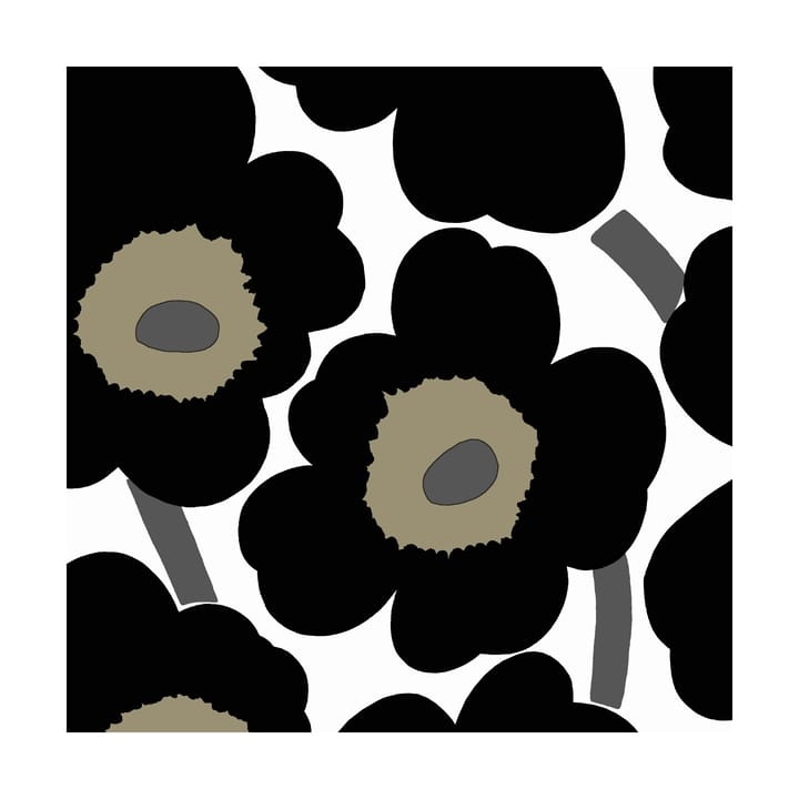 Unikko servetti 33x33 cm 20 kpl - Black-White - Marimekko