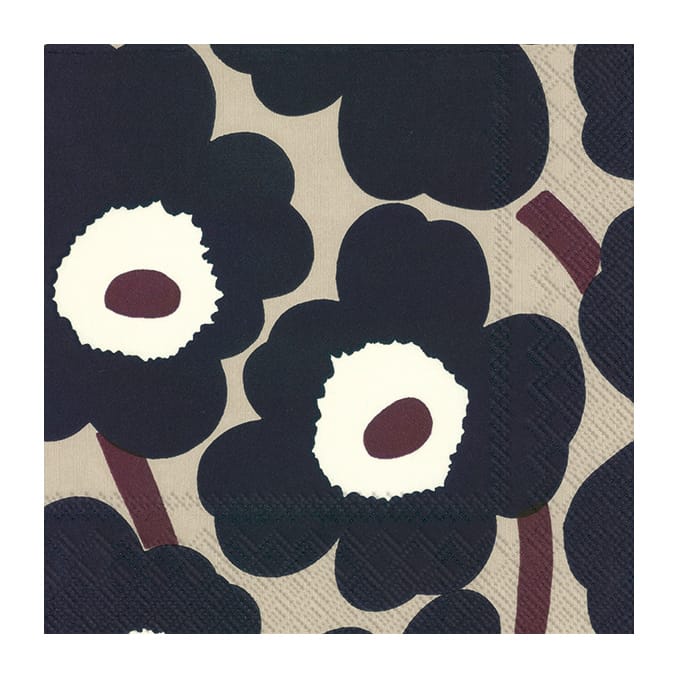 Unikko servetti 33x33 cm 20 kpl - Blue linen - Marimekko