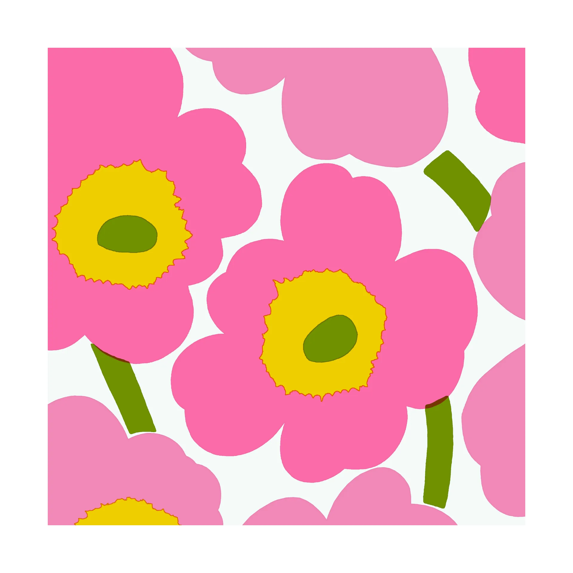 Unikko servetti 33x33 cm 20 kpl, Pinkki Marimekko