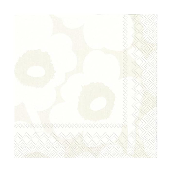 Unikko servietti 33x33 cm 20-pakkaus, White-grey Marimekko
