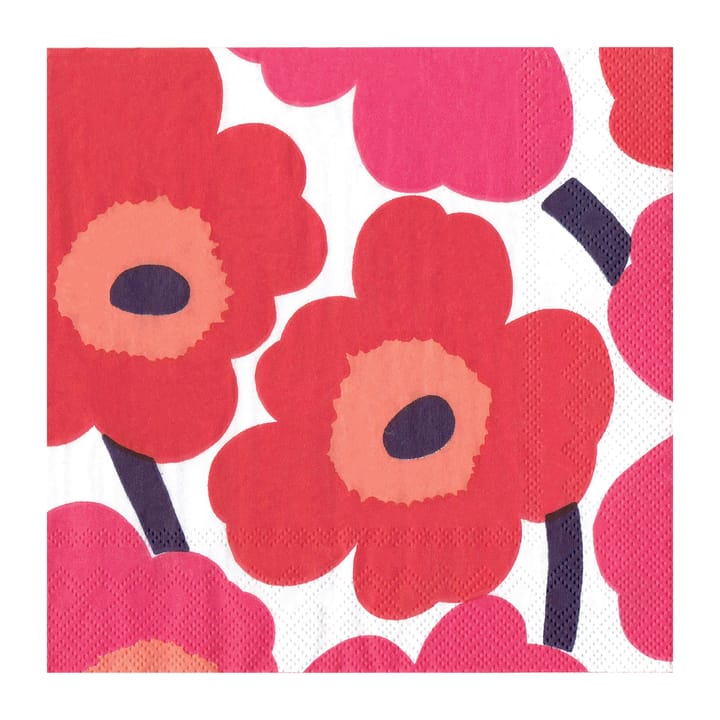 Unikko servietti 40x40 cm 20-pakkaus, Red Marimekko