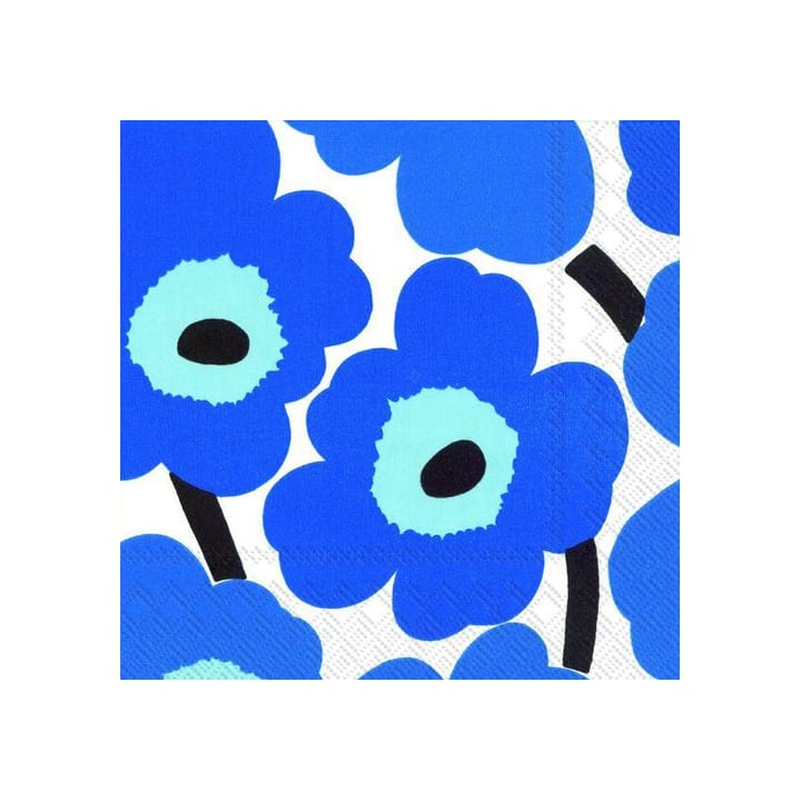 Unikko servietti 40x40 cm 20-pakkaus, Sininen Marimekko