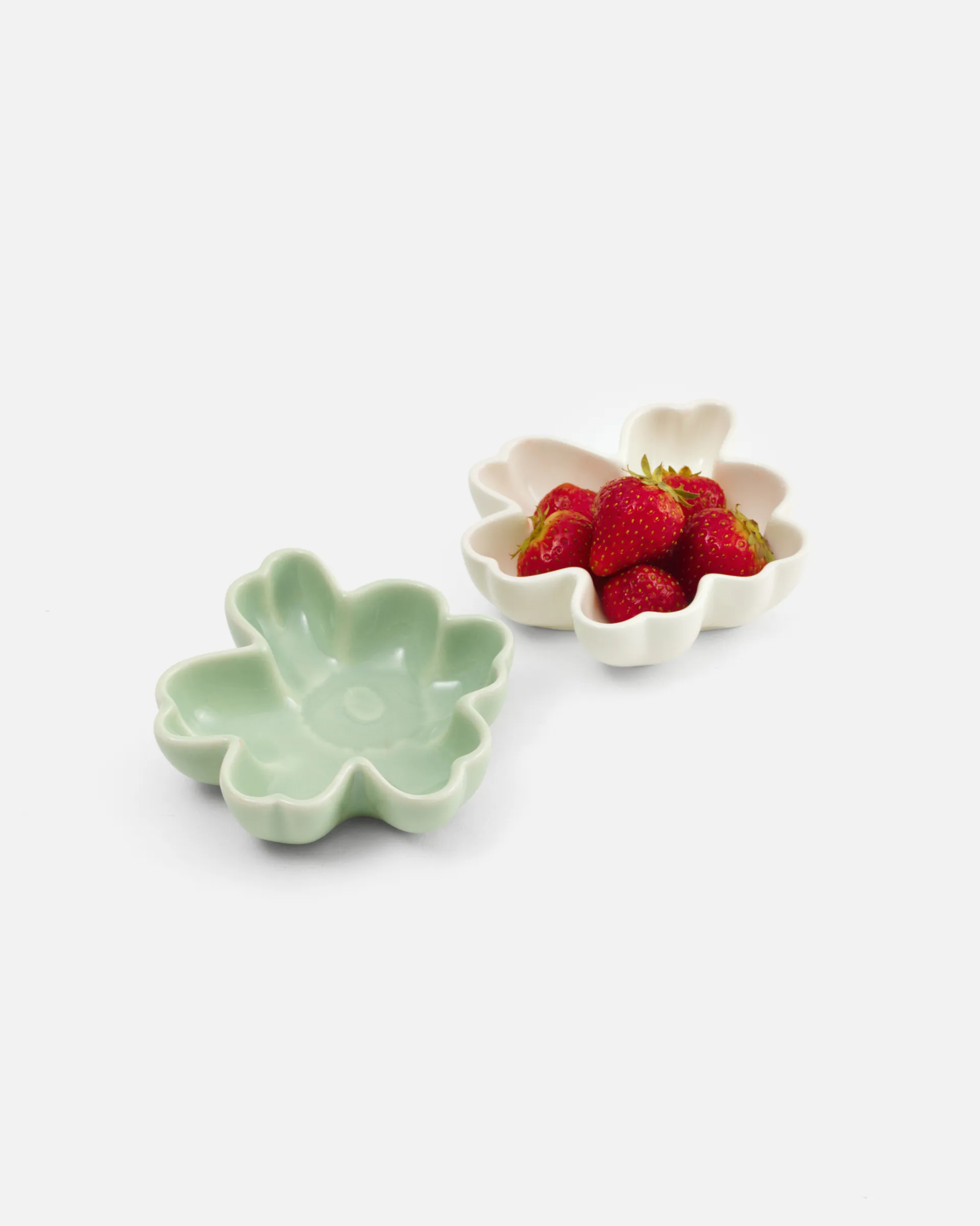 Unikko Shape kulho Ø11 cm 2 osaa., White-light green Marimekko