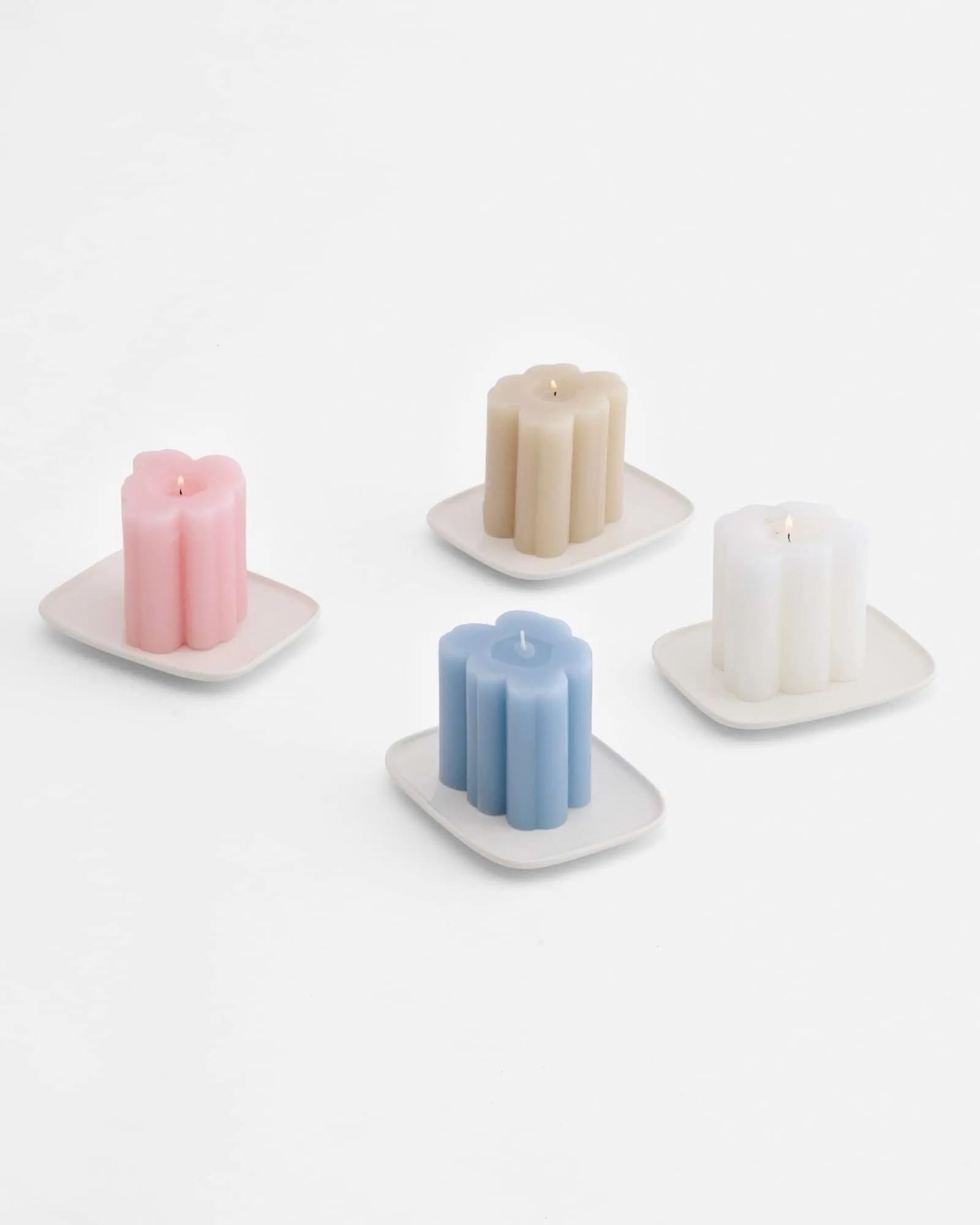 Unikko shape kynttilä, Valkoinen Marimekko