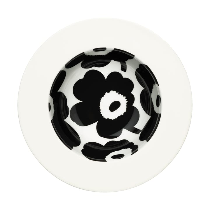 Unikko syvä lautanen Ø20 cm - White-black - Marimekko