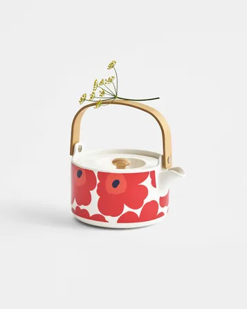 Unikko teekannu 0,7 l - Red-white - Marimekko
