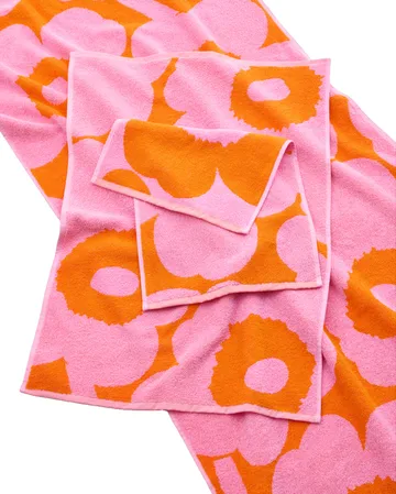 Unikko vieraspyyhe 30 x 50 cm - Oranssinpinkki - Marimekko