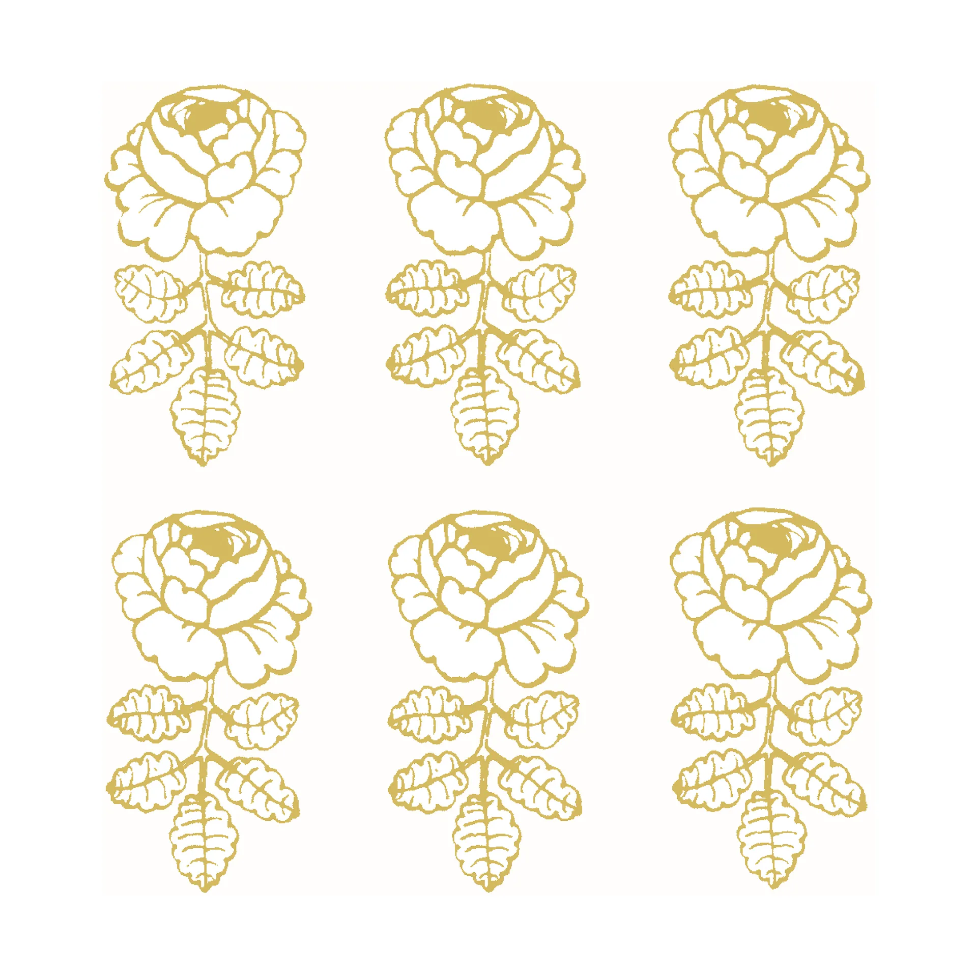 Vihkiruusu servetti 33 x 33 cm 20-pakkaus, Gold-white Marimekko