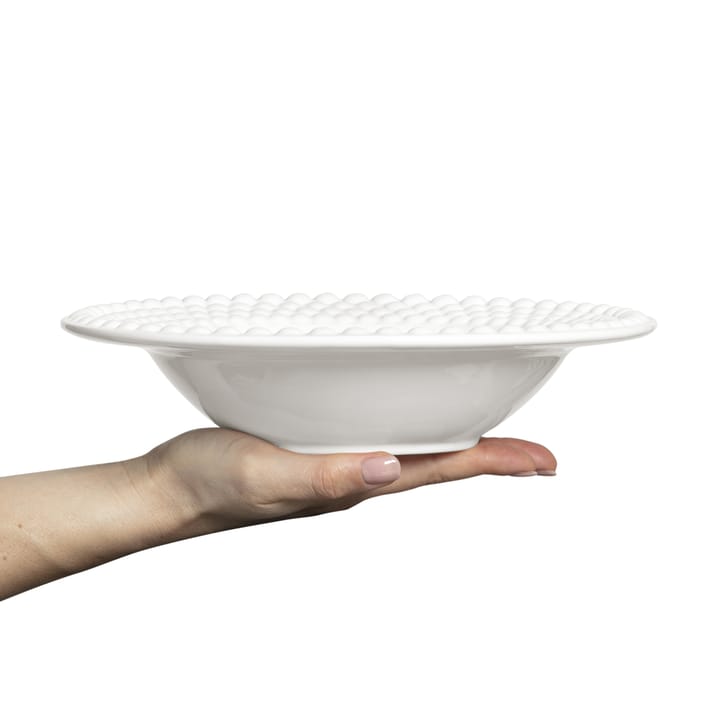 Bubbles-keittolautanen 25 cm, Valkoinen Mateus