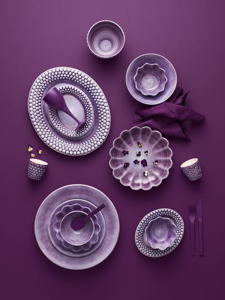 Bubbles-lautanen, ovaali 20 cm, Violetti Mateus