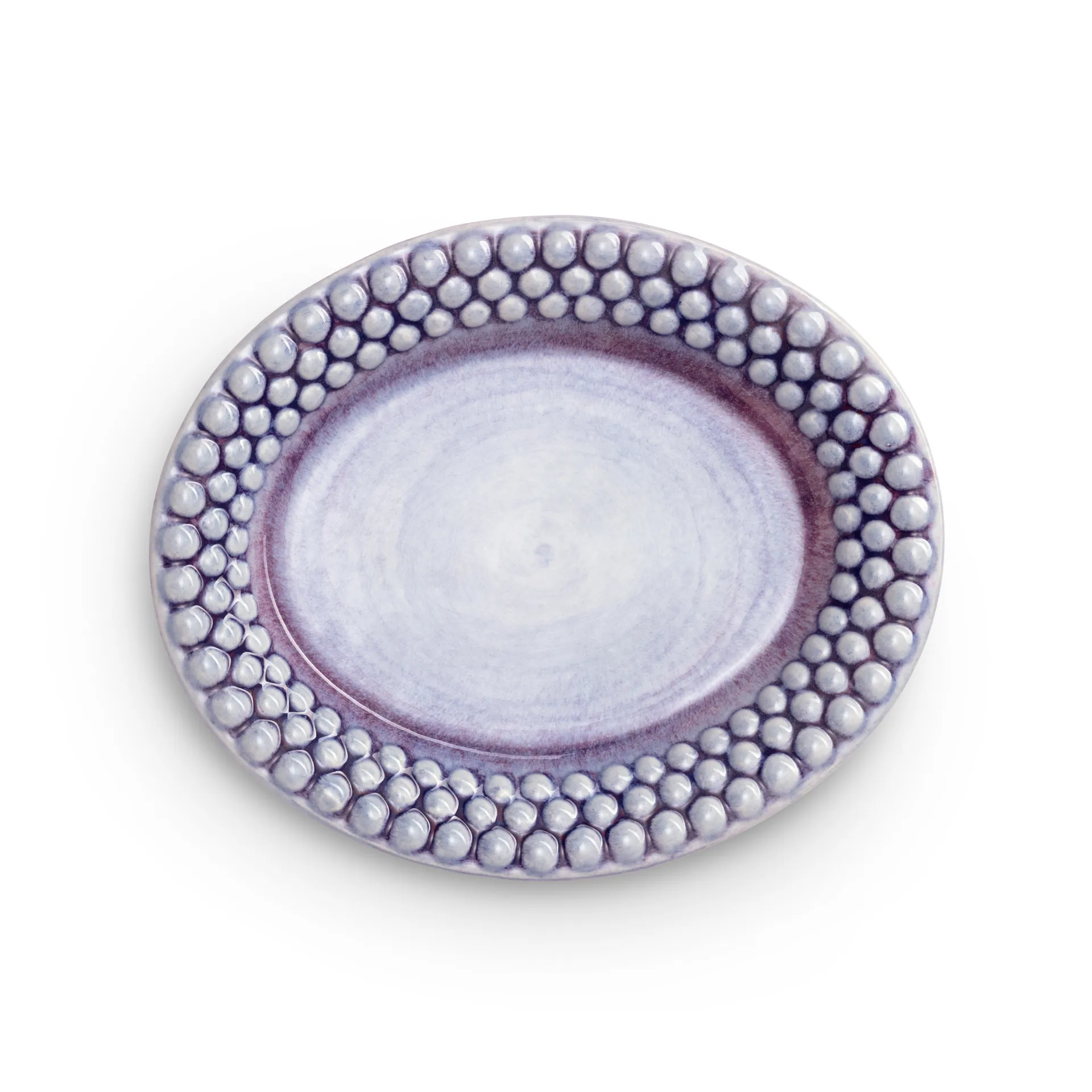 Bubbles-lautanen, ovaali 20 cm, Violetti Mateus