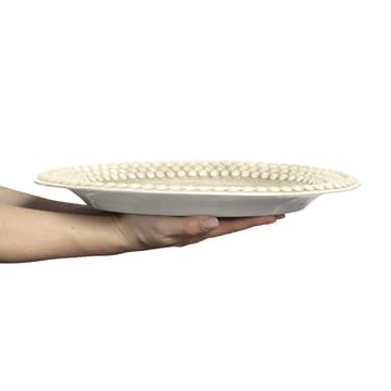 Bubbles-lautanen, ovaali 35 cm - Sand - Mateus