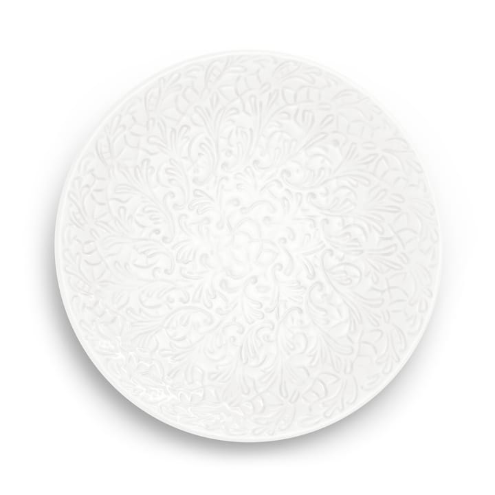 Lace-lautanen 20 cm, Valkoinen Mateus