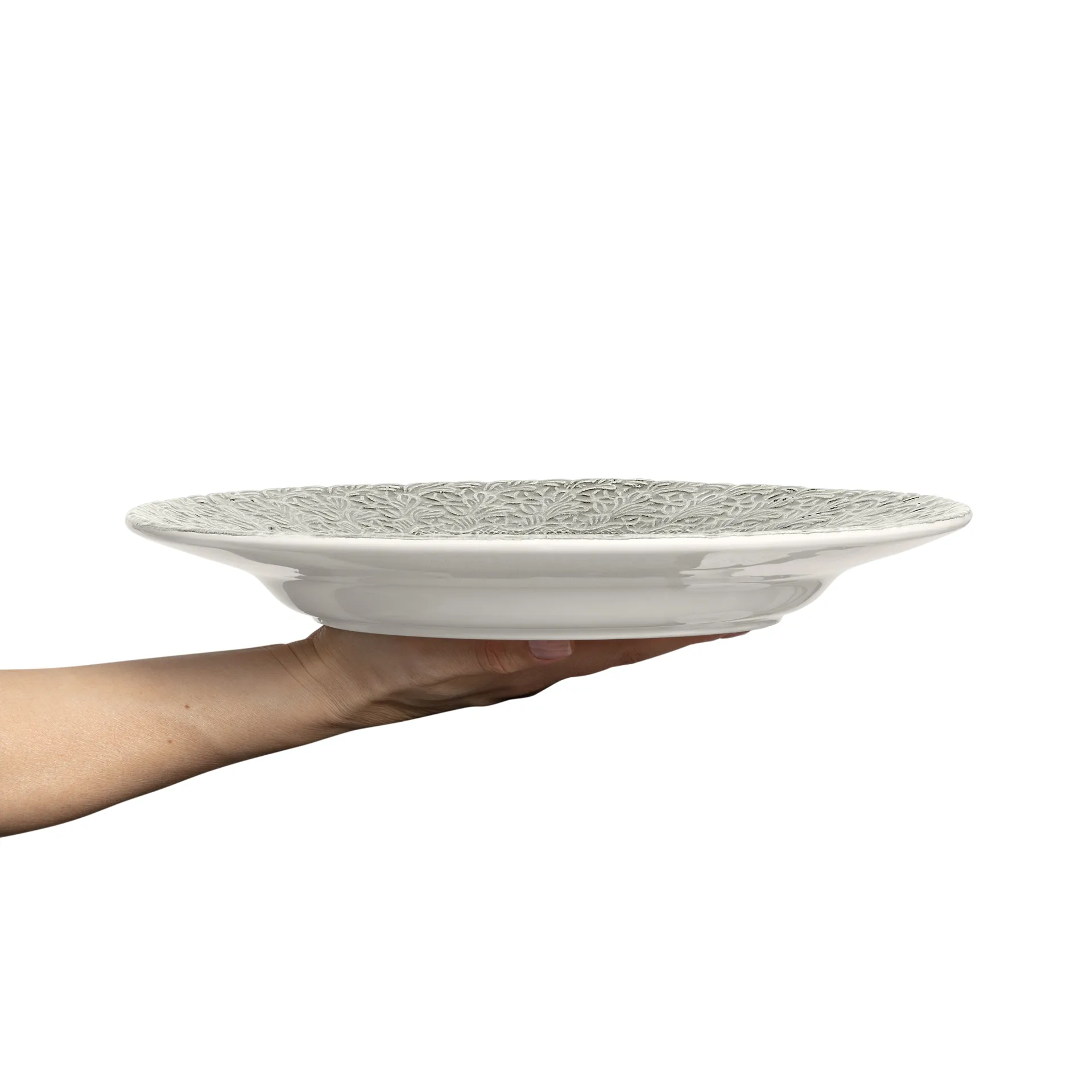 Lace-lautanen 32 cm, Harmaa Mateus