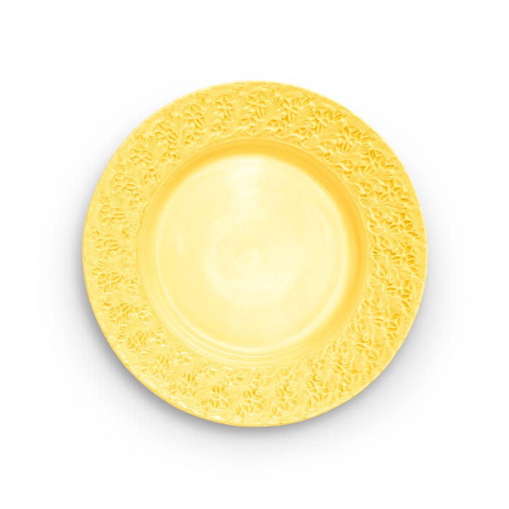 Lace-lautanen 32 cm, Keltainen Mateus
