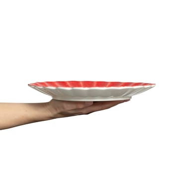 Oyster lautanen 28 cm - Punainen - Mateus