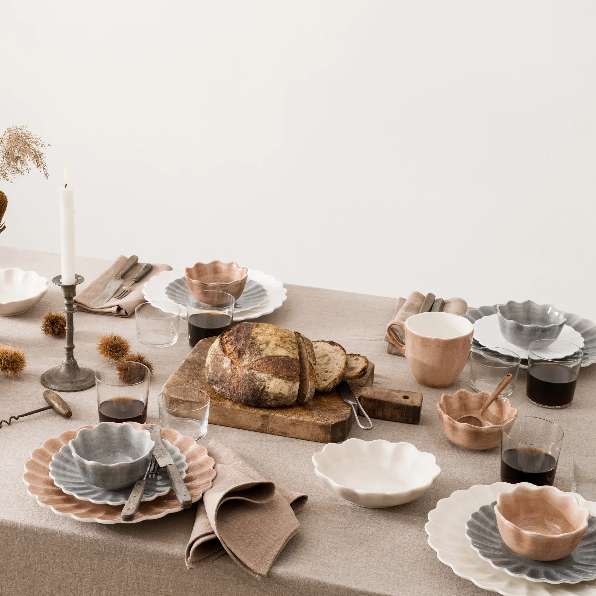 Oyster lautanen 28 cm, Valkoinen Mateus