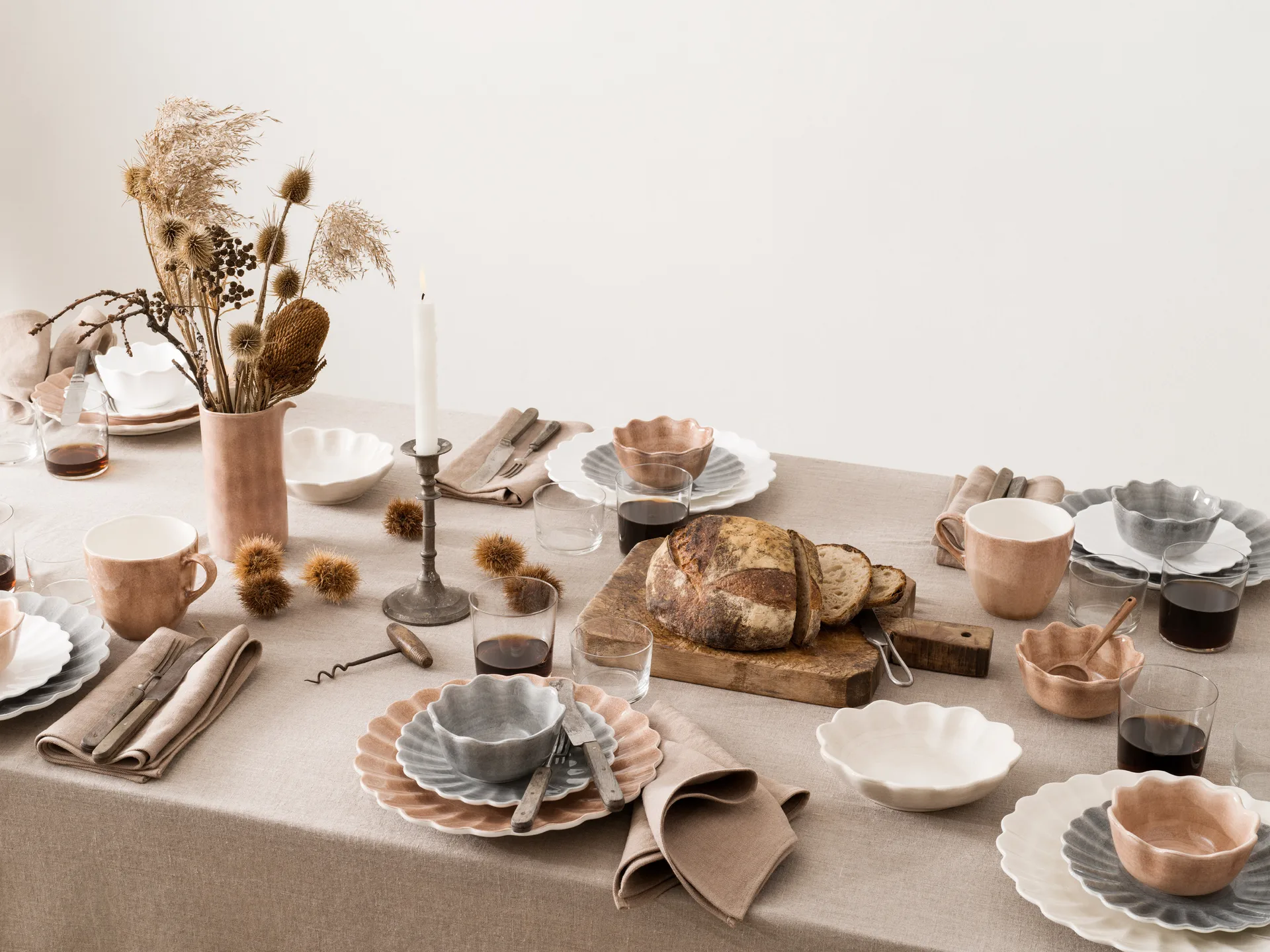 Oyster lautanen 28 cm, Valkoinen Mateus