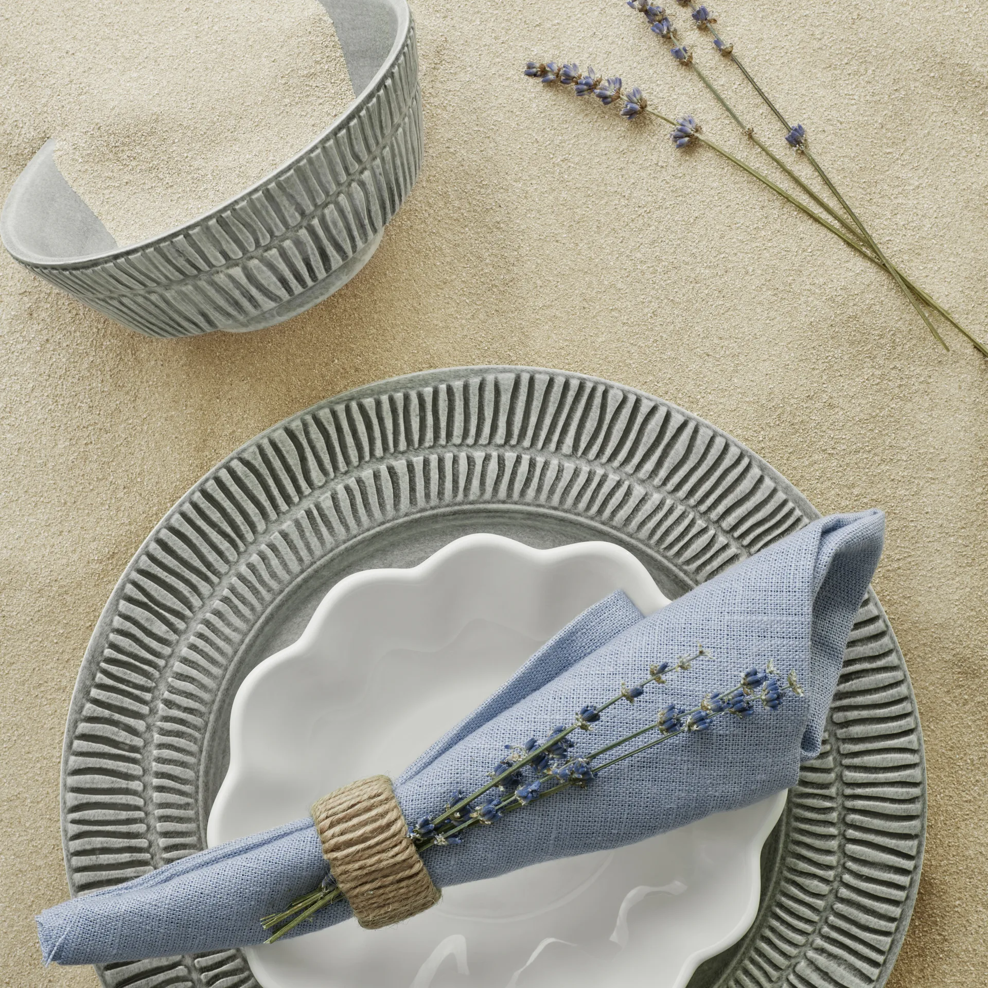 Stripes kulho Ø 15 cm, Harmaa Mateus