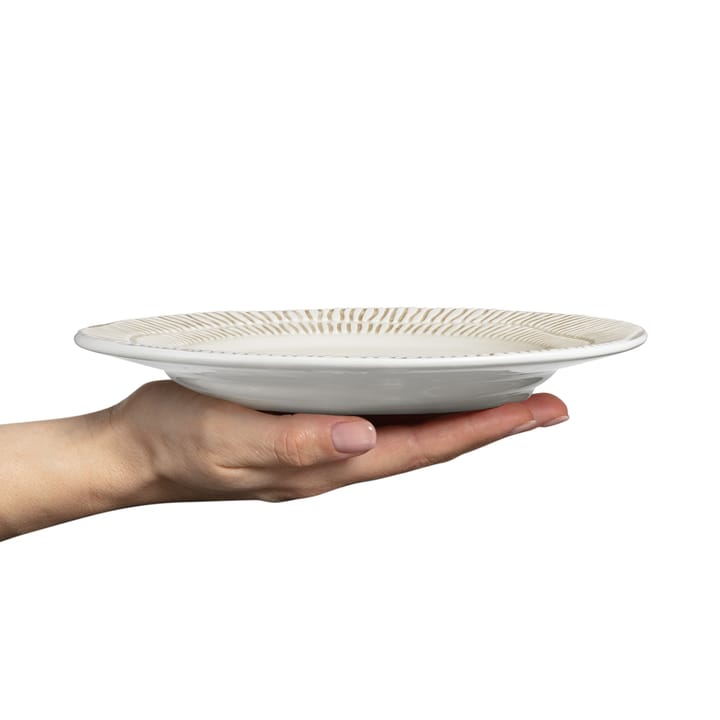 Stripes lautanen �Ø 21 cm, Sand Mateus