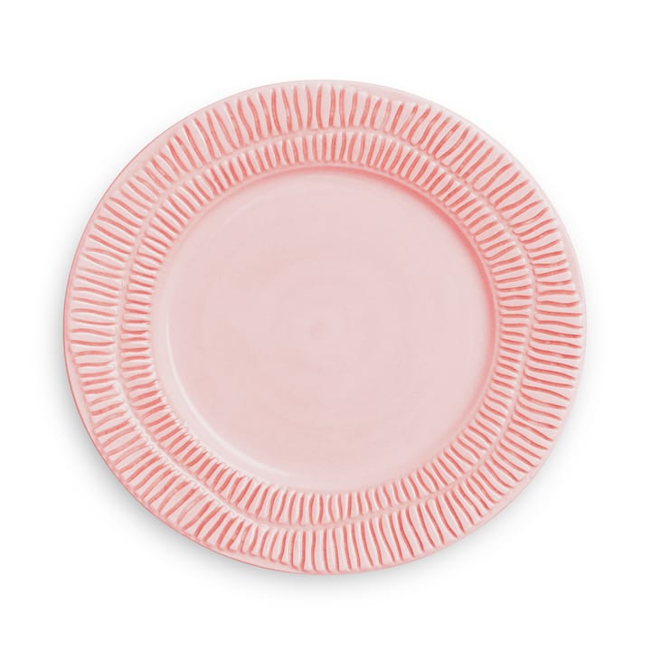 Stripes lautanen Ø 21 cm, Vaaleanpunainen Mateus