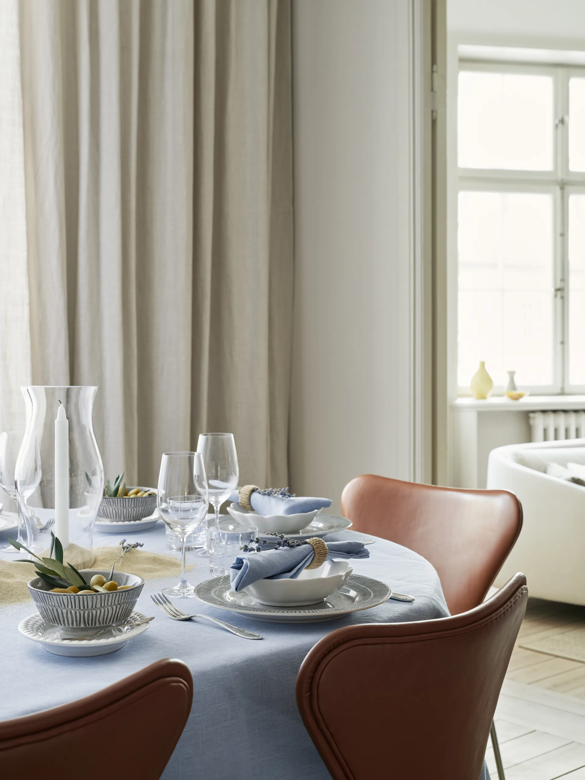 Stripes lautanen Ø28 cm, Harmaa Mateus