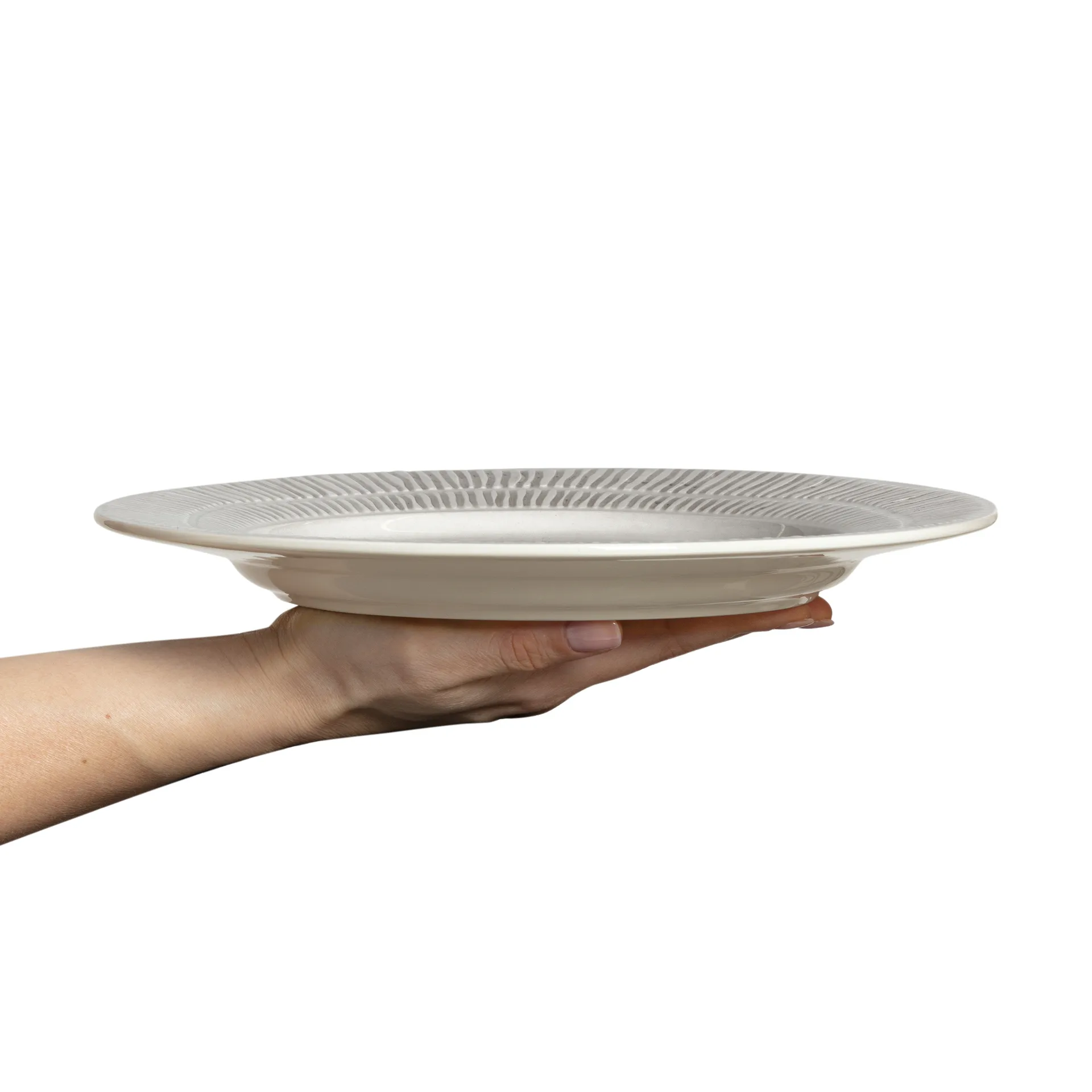 Stripes lautanen Ø28 cm, Harmaa Mateus