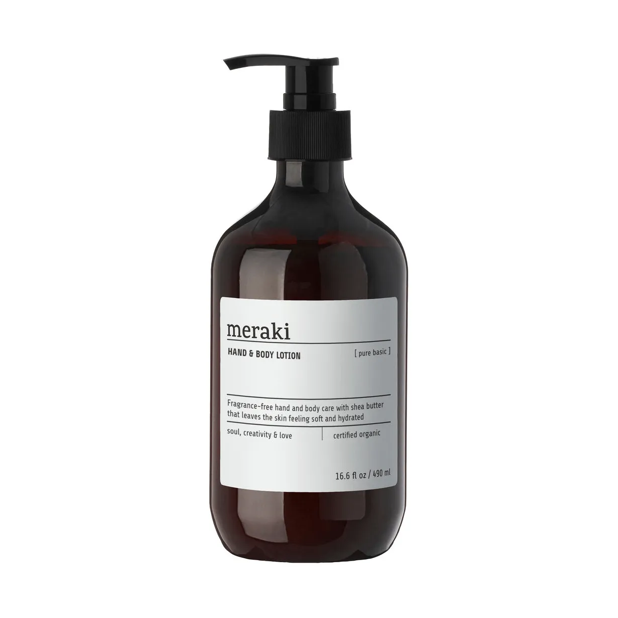Meraki hand & body lotion 490 ml, Pure basic Meraki