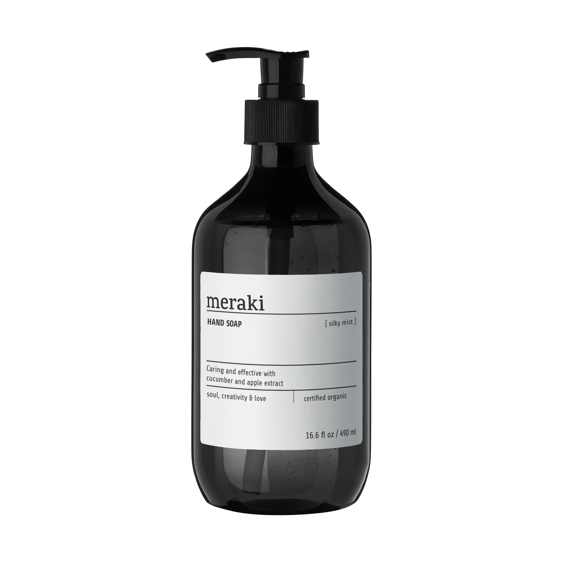 Meraki käsisaippua, 490 ml, Silkkinen utu Meraki