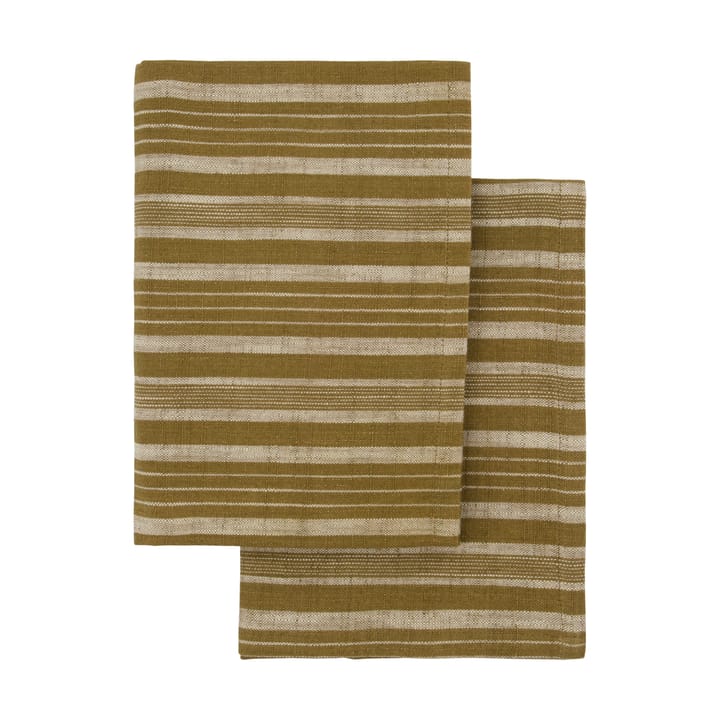 Meraki keittiöpyyhe 50x70 cm 2-pack - Tumma oliivi - Meraki