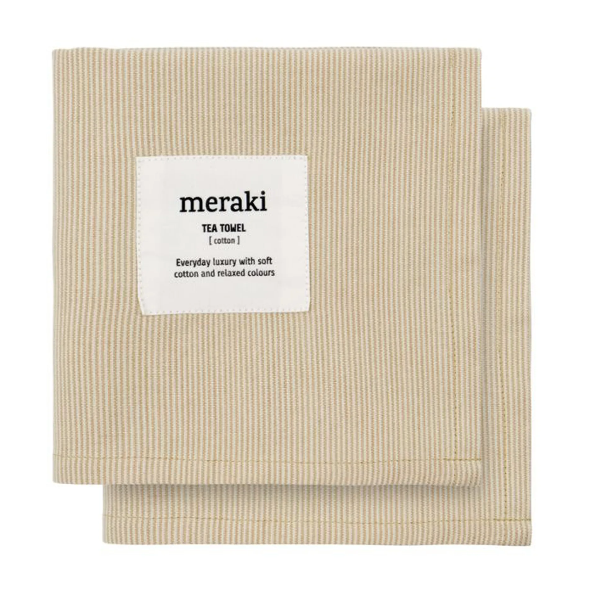 Verum keittiöpyyhe 55 x 75 cm 2-pakkaus, Off white-safari Meraki