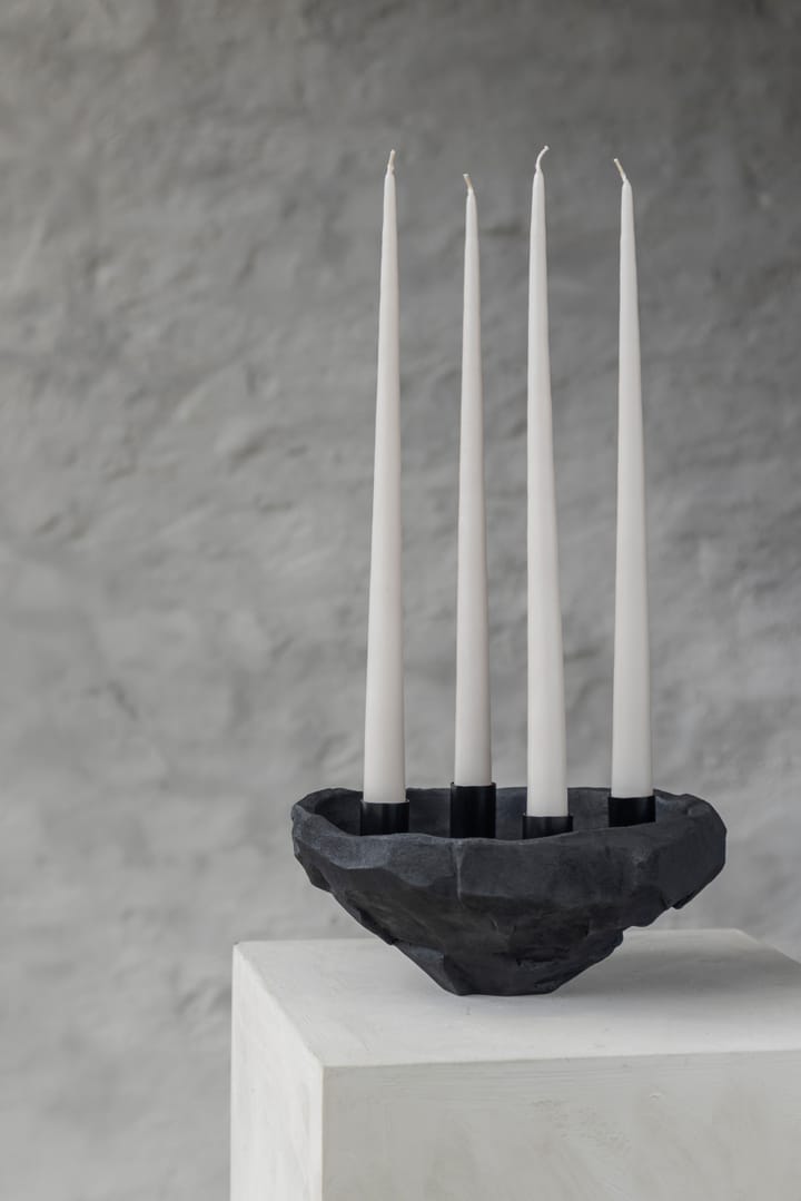 Art Piece -kynttilänjalka Ø 23 cm, Black Mette Ditmer