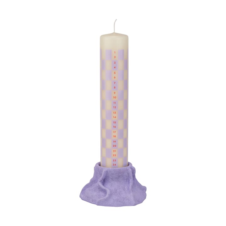 Art Piece lava -kynttilänjalka Ø 12,5 cm, Light lilac Mette Ditmer