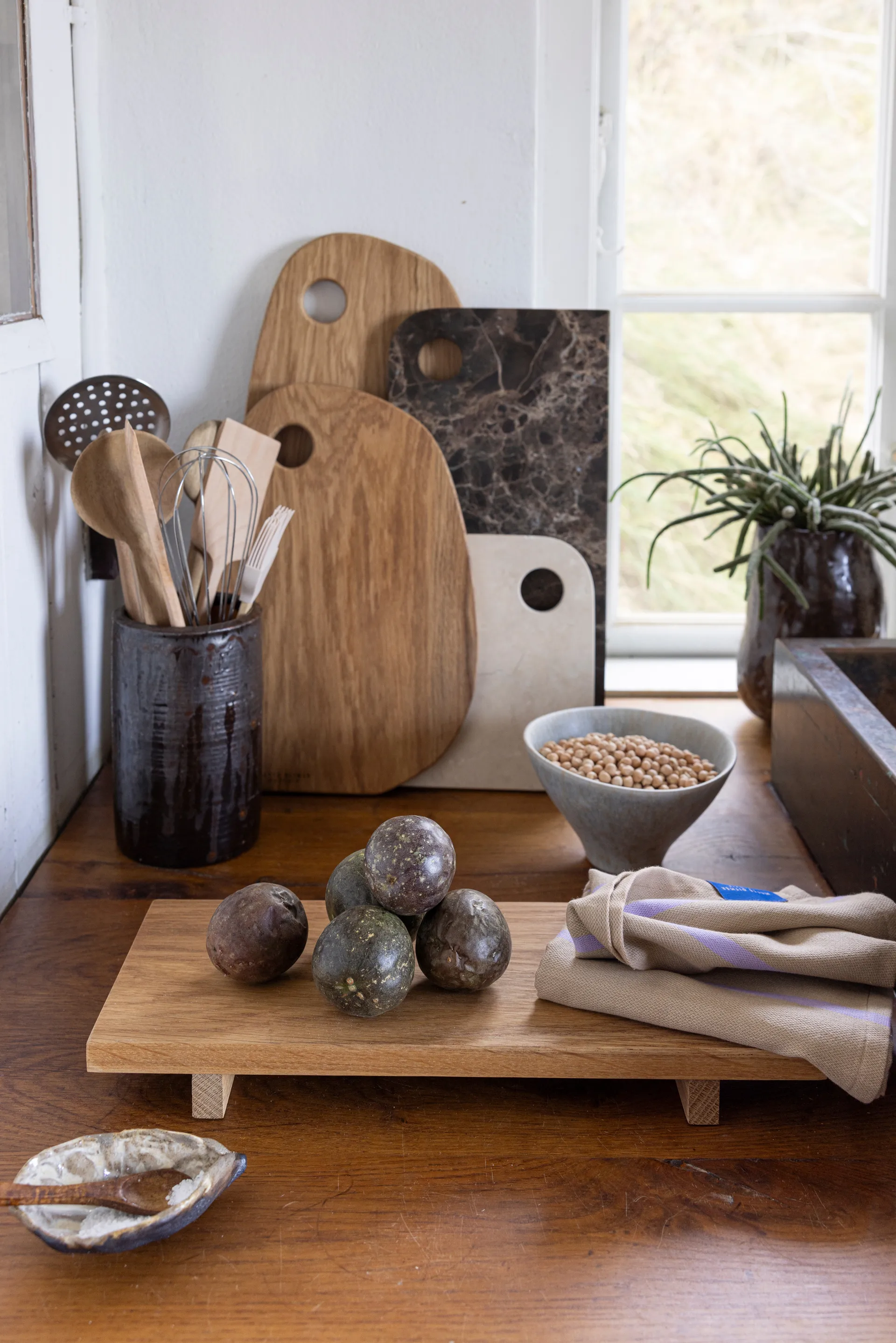 Authentic tarjoilualusta, Natural, 15×36 cm Mette Ditmer