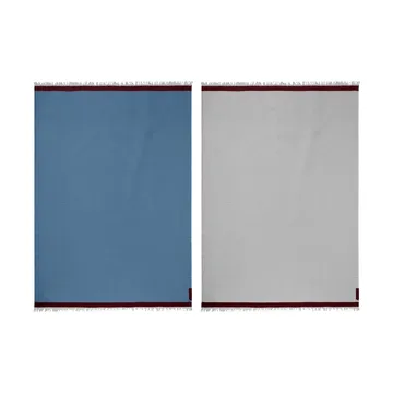 Duet torkkupeitto - Blue-Beige (sininen-beige), 130x175 cm - Mette Ditmer