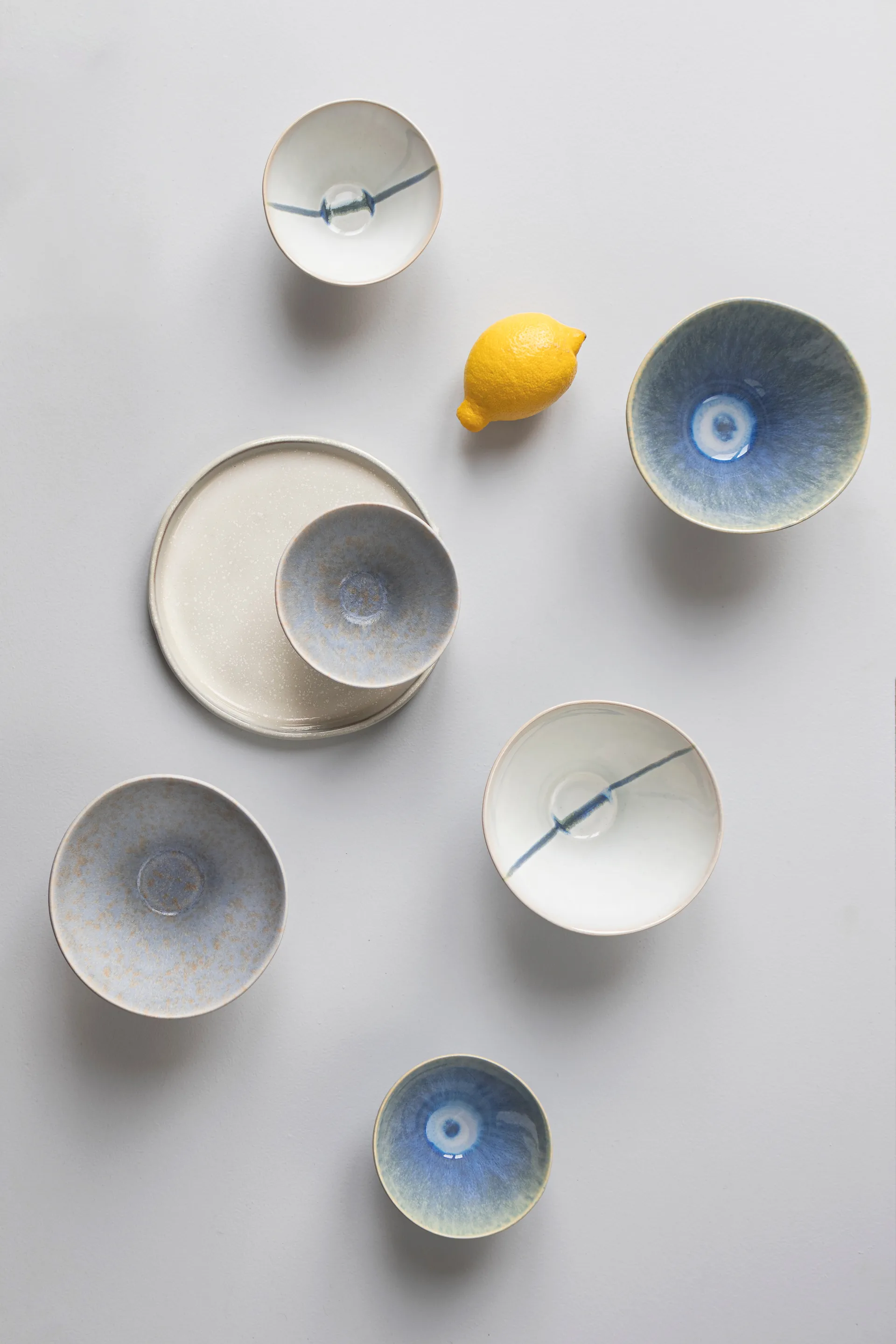 Elements kulho medium Ø15,5 cm 3 kappaletta, Blue Mette Ditmer