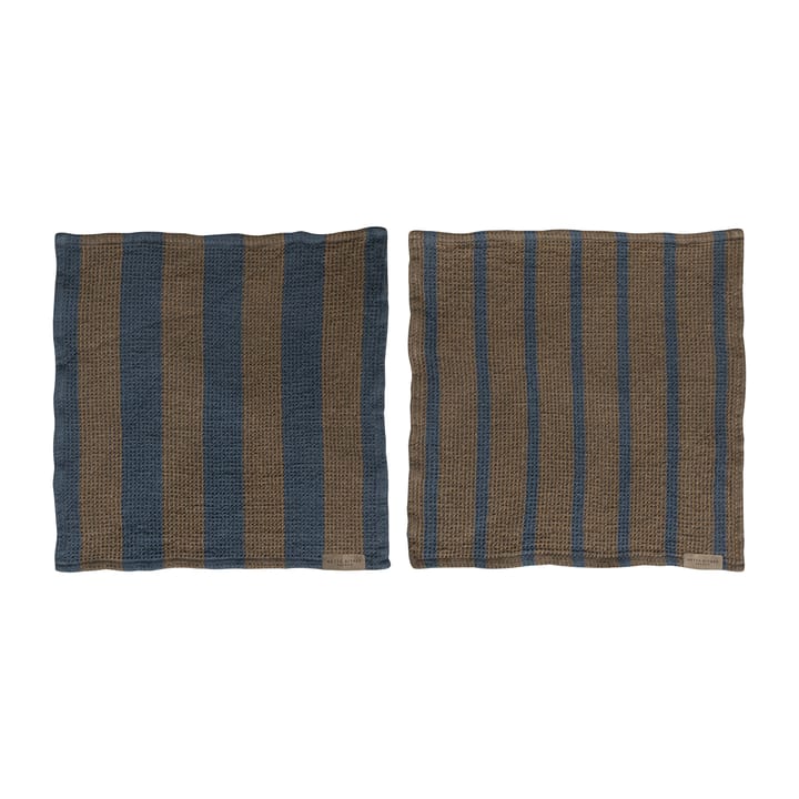 Elvira tiskirätti 33x33 cm 2-pack - Ochre - Mette Ditmer