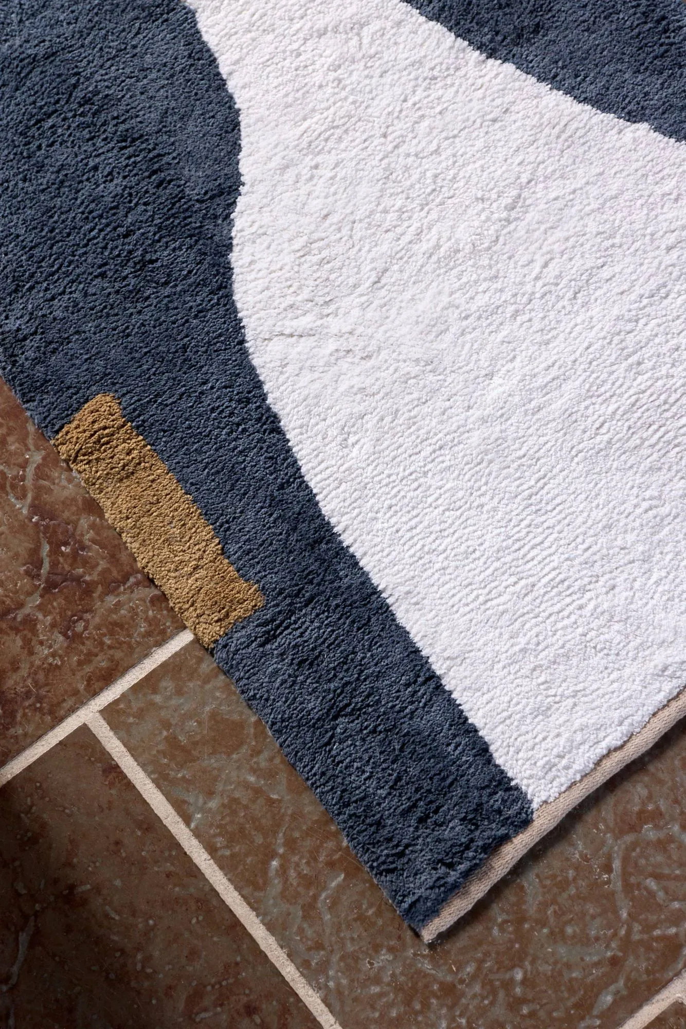 Figura matto, Harmaa-beige, 50x80 cm Mette Ditmer