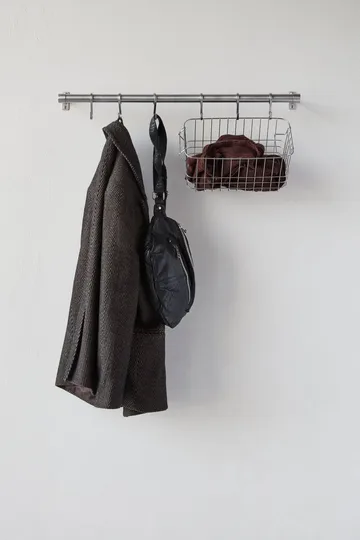 Hang-it vaateteline - Hopeanvärinen, 11x70x5,5 cm - Mette Ditmer