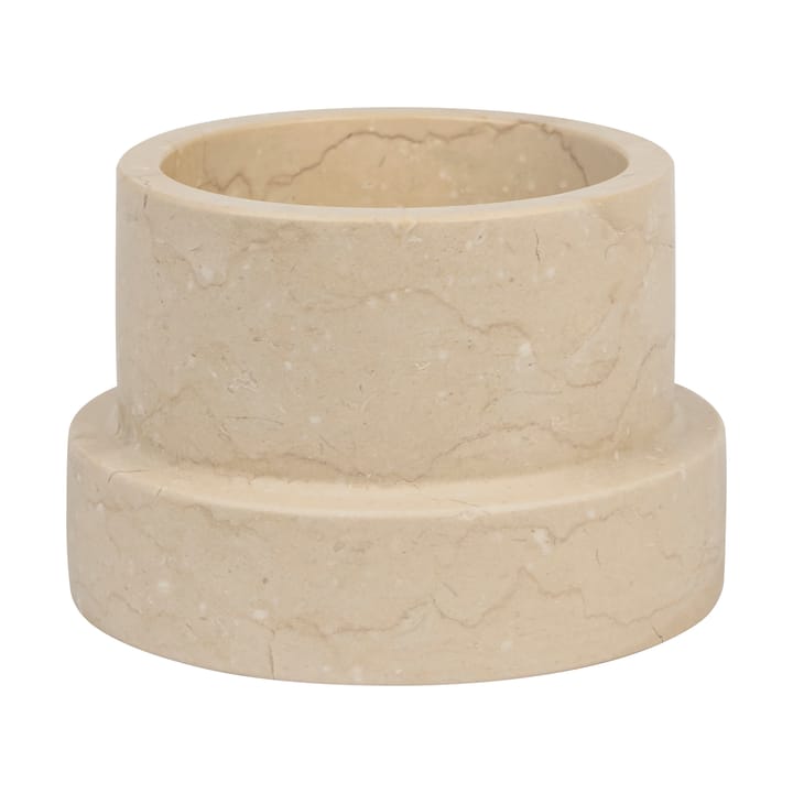 Marble kynttilänjalka pöytäkynttilälle 6,5 cm - Hiekka - Mette Ditmer
